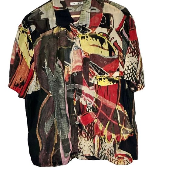 Our Legacy Peace Crowd Box Shortsleeve Shirt Size Medium - Picture 4 of 9